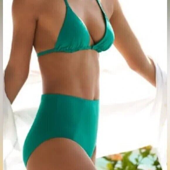 Spanx 50125R Women's Sz L Mystic Green Classic High Rise Swim Brief Bottom - Picture 8 of 8